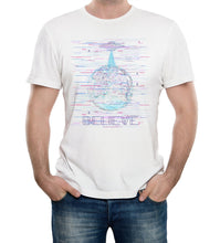Reality Glitch Digital Abduction UFO Upload Mens T-Shirt