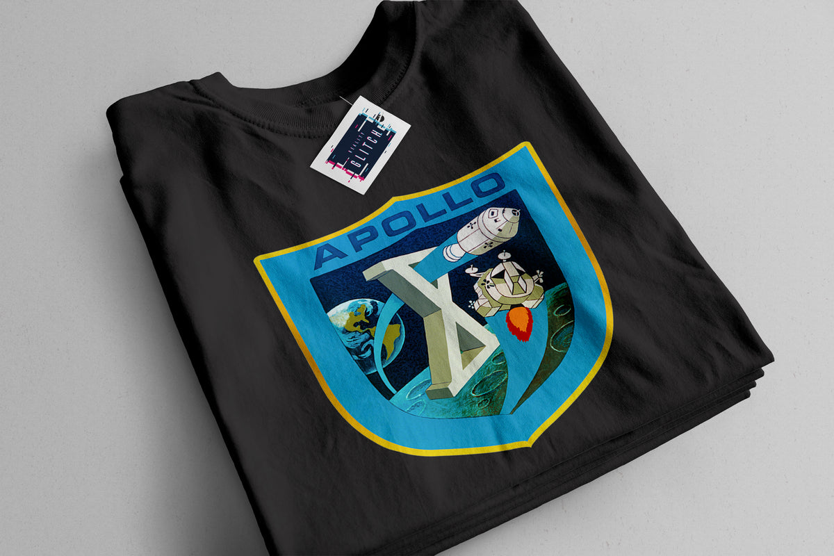 Reality Glitch NASA Apollo 10 Mission Crew Badge Logo Womens T-Shirt ...
