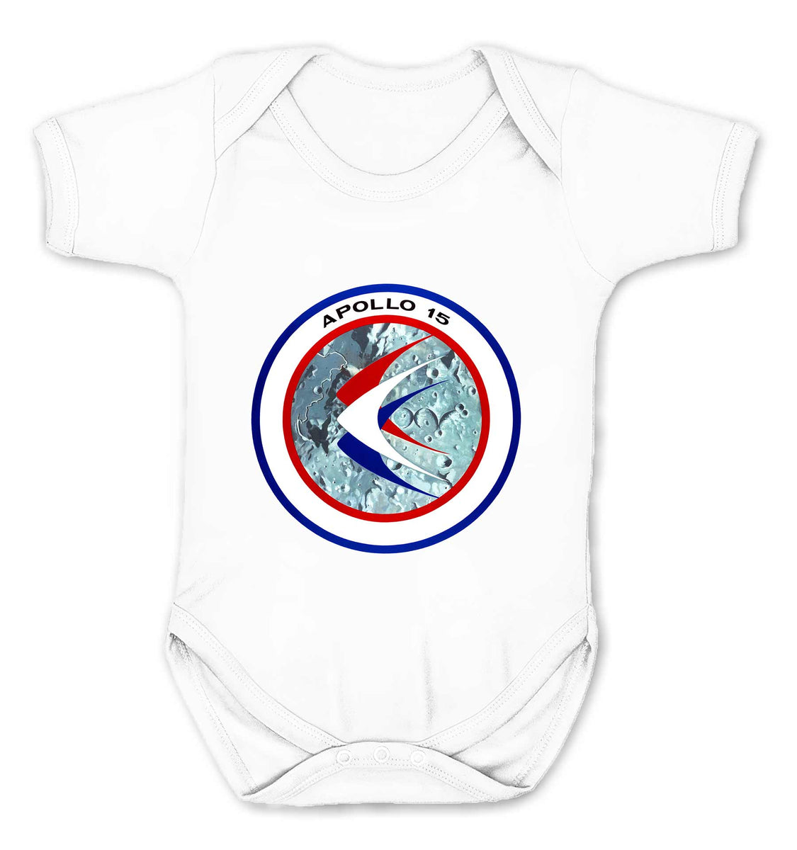 Reality Glitch NASA Apollo 15 Mission Crew Badge Logo Kids Babygrow ...