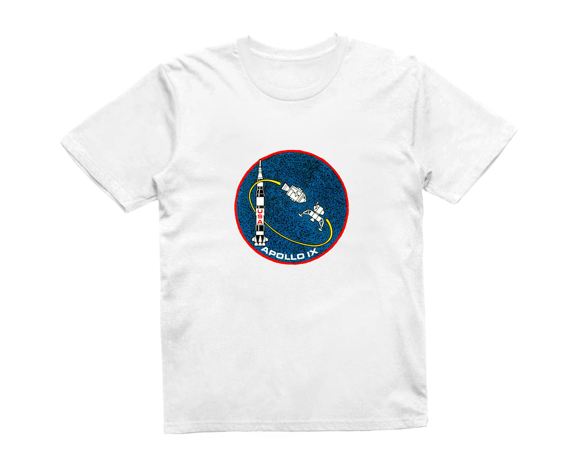 Reality Glitch NASA Apollo 9 Mission Crew Badge Logo Kids T-Shirt ...