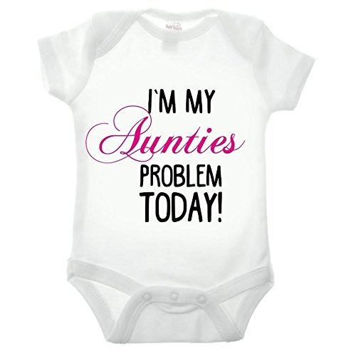 I'm My Aunties Problem Short Sleeve Babygrow