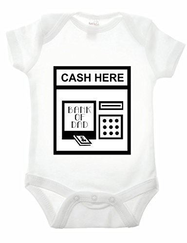 Cash Bank Daddy Short Sleeve Babygrow