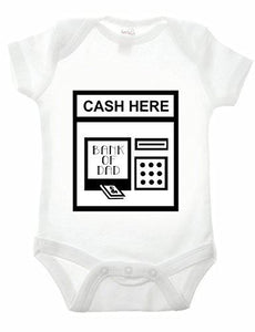 Cash Bank Daddy Short Sleeve Babygrow