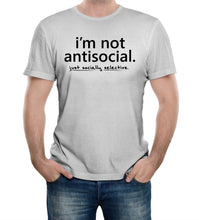 Reality Glitch I'm Not Antisocial Mens T-Shirt