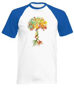 Reality Glitch Tree of Life Mens Baseball Shirt