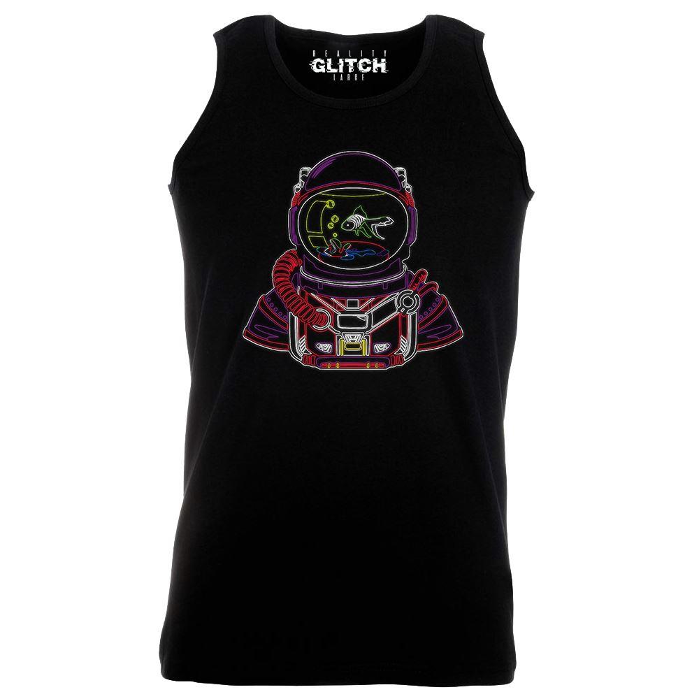 Reality Glitch Astro Goldfish Bowl Mens Vest