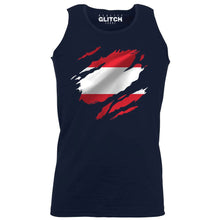 Reality Glitch Torn Austria Flag Mens Vest