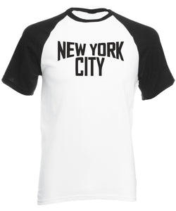 Reality Glitch New York City Mens Baseball Shirt