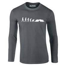 Reality Glitch Evolution of Rugby Mens T-Shirt - Long Sleeve