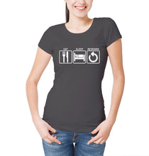 Reality Glitch Eat Sleep Respawn Womens T-Shirt