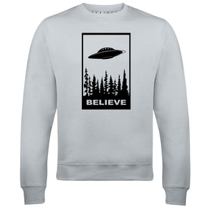 Reality Glitch Believe in UFOs Mens Sweatshirt