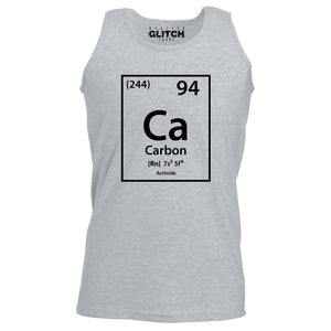 Reality Glitch Carbon Element Periodic Table Mens Vest