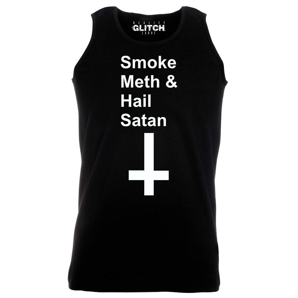 Smoke Meth and Hail Satan Mens Vest