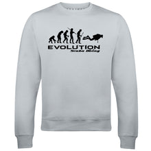 Reality Glitch Evolution of Scuba Diving Mens Sweatshirt