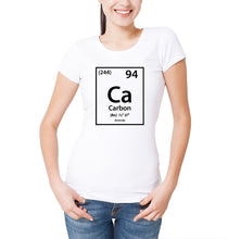 Reality Glitch Carbon Element Periodic Table Womens T-Shirt