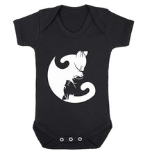 Reality Glitch Cat Ying Yang Kids Babygrow