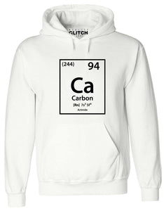Reality Glitch Carbon Element Periodic Table Mens Hoodie