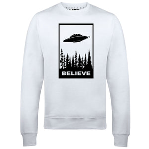 Reality Glitch Believe in UFOs Mens Sweatshirt