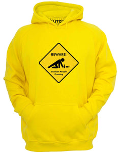 Reality Glitch Beware Drunk People Crossing Mens Hoodie