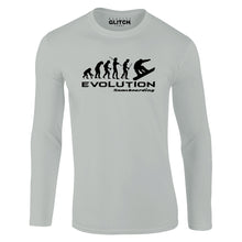 Reality Glitch Evolution of Snowboarding Mens T-Shirt - Long Sleeve