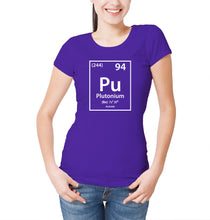 Reality Glitch Plutonium Element Periodic Table Womens T-Shirt