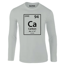 Reality Glitch Carbon Element Periodic Table Mens T-Shirt - Long Sleeve