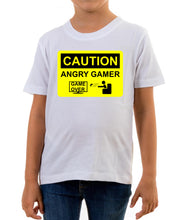 Reality Glitch Angry Gamer Kids T-Shirt