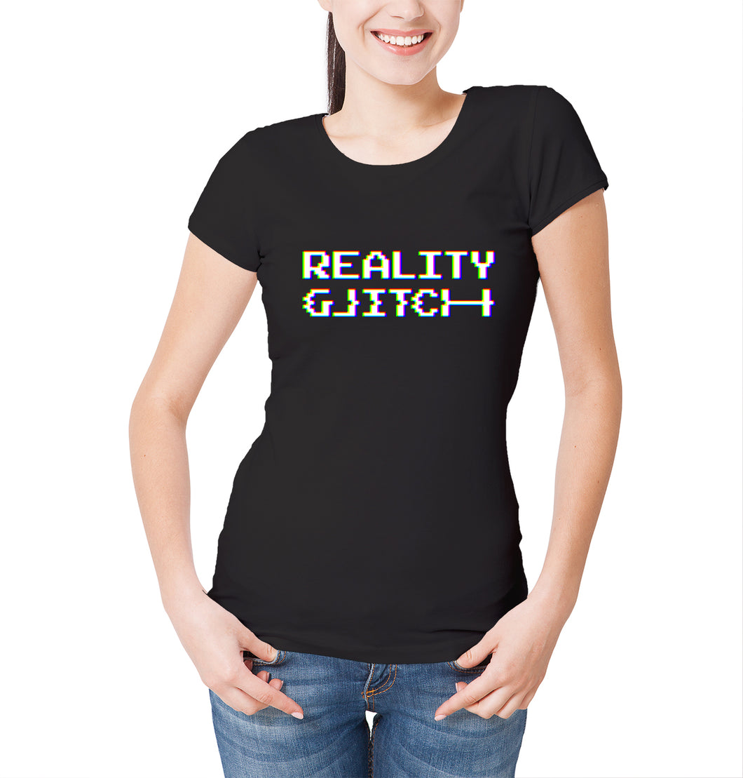 Reality Glitch CMYK RGB Reality Glitch Print Womens T-Shirt