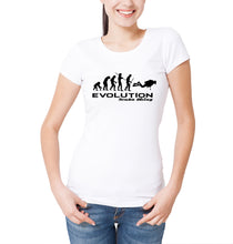 Reality Glitch Evolution of Scuba Diving Womens T-Shirt