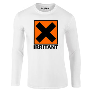 Reality Glitch Irritant Symbol Mens T-Shirt - Long Sleeve