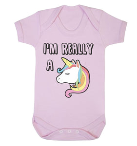 I Am Really A Unicorn Babygrow