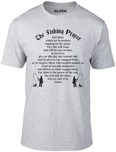 Men's Light Grey T-shirt With a funny fishing slogan Printed Design