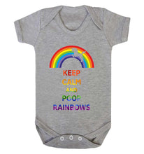Reality Glitch Keep Calm and Poop Rainbows Kids Babygrow