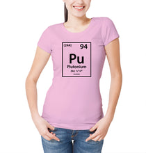 Reality Glitch Plutonium Element Periodic Table Womens T-Shirt