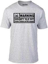 Men's Grey T-shirt With a Funny old man slogan Printed Design