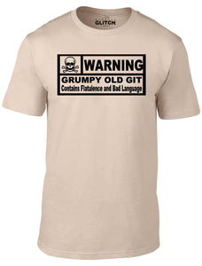 Warning Grumpy Old Git T-shirt