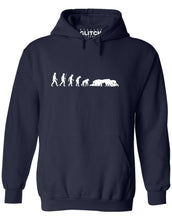 Reality Glitch Evolution of Rugby Mens Hoodie