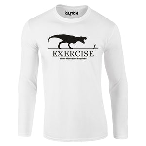 Reality Glitch Exercise Motivation Required Mens T-Shirt - Long Sleeve