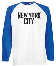 Reality Glitch New York City Mens Baseball Shirt - Long Sleeve