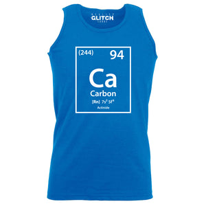 Reality Glitch Carbon Element Periodic Table Mens Vest
