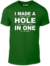 Men's Dark Green T-shirt With a  Printed Design