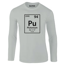 Reality Glitch Plutonium Element Periodic Table Mens T-Shirt - Long Sleeve