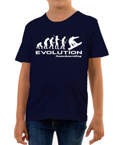 Reality Glitch Evolution of Snowboarding Kids T-Shirt