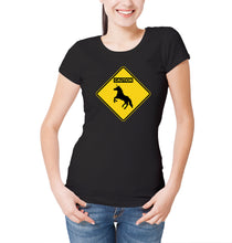 Reality Glitch Caution Unicorns Womens T-Shirt