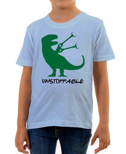 Reality Glitch Unstoppable T-Rex Dinosaur Kids T-Shirt