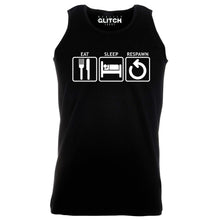 Reality Glitch Eat Sleep Respawn Mens Vest