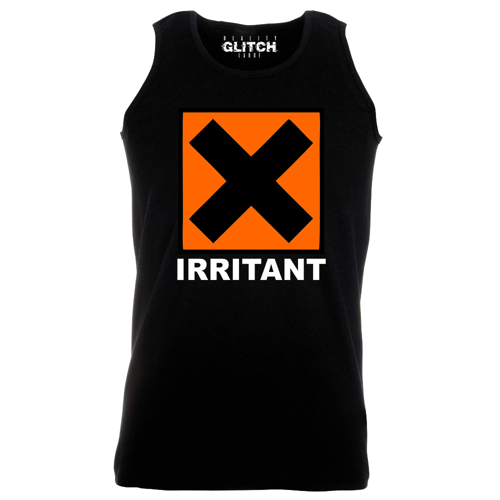 Reality Glitch Irritant Symbol Mens Vest