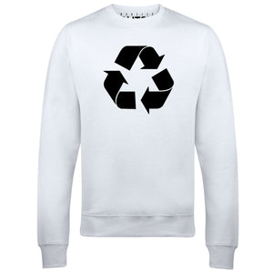 Reality Glitch Recycling Symbol Mens Sweatshirt