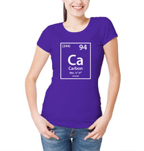 Reality Glitch Carbon Element Periodic Table Womens T-Shirt