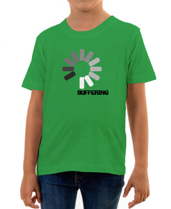 Reality Glitch Buffering Kids T-Shirt